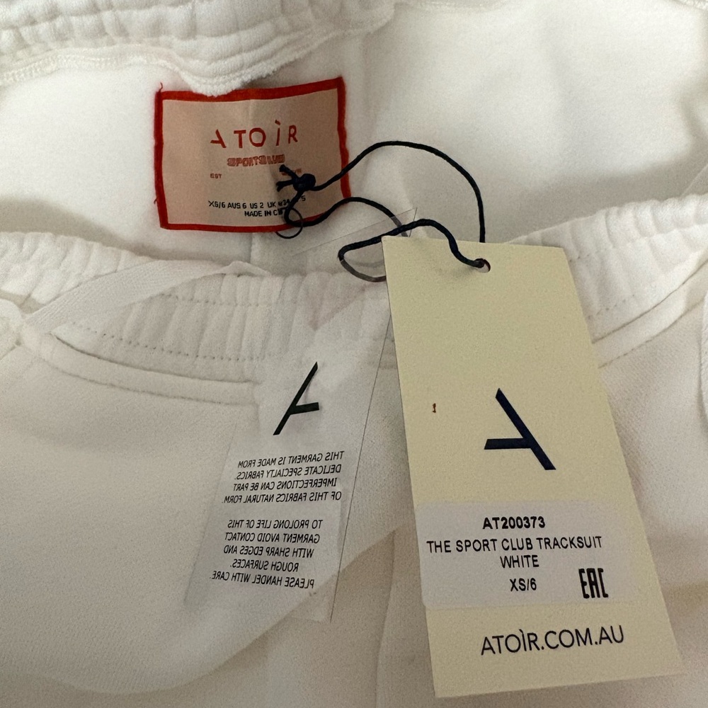 NWT Atoir Sports Club Trackpant in White. Size US 2 - Picture 10 of 12